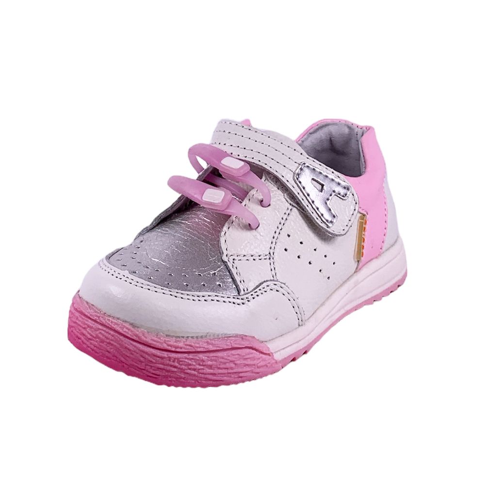 Детски обувки Chippo Kids 102089-1 15-131  25-30  Естествена кожа  Бял Розов  Размер 25  14 5 см