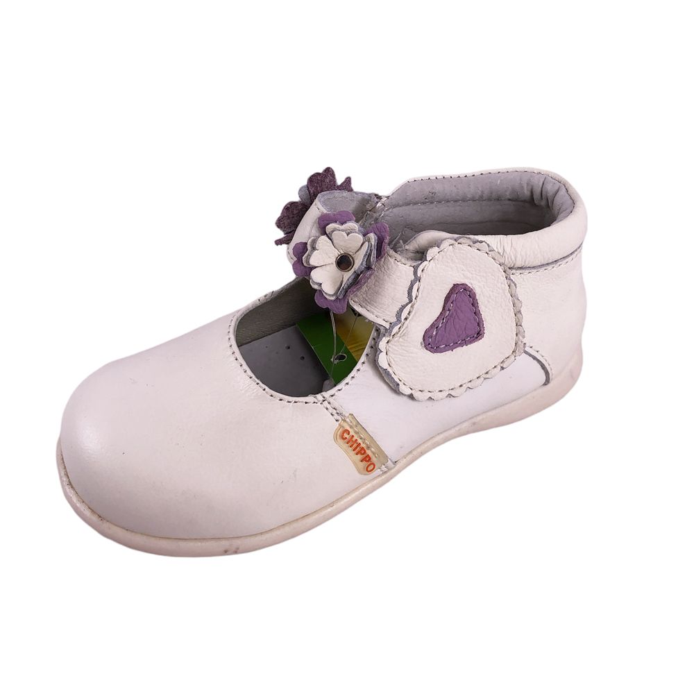 Бебешки обувки Chippo Baby 12671 15-98 329  19-24  Тройна-кожа  Полуотворени  Бял Лилав  Размер 24  15 00 см