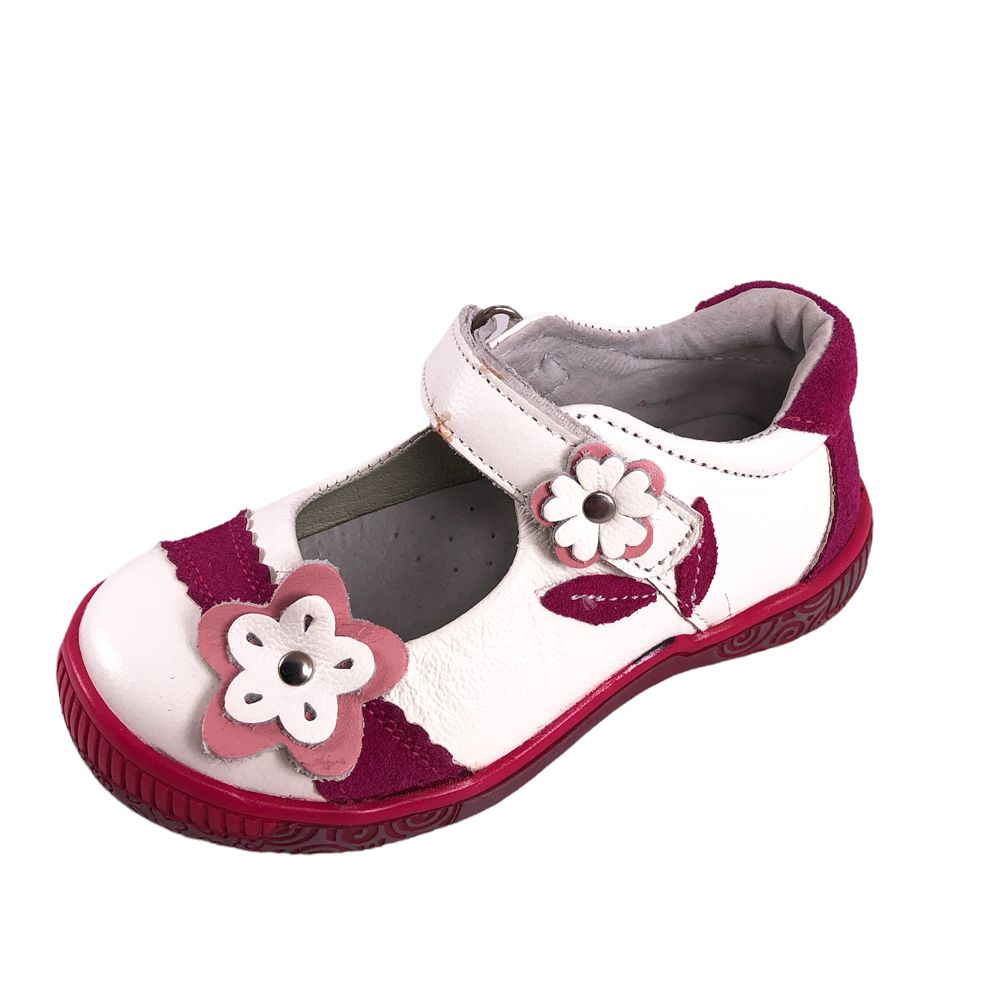 Детски обувки Chippo Kids 122803 15-115 131  25-30  Естествена кожа  Бял  Размер 25  14 5 см