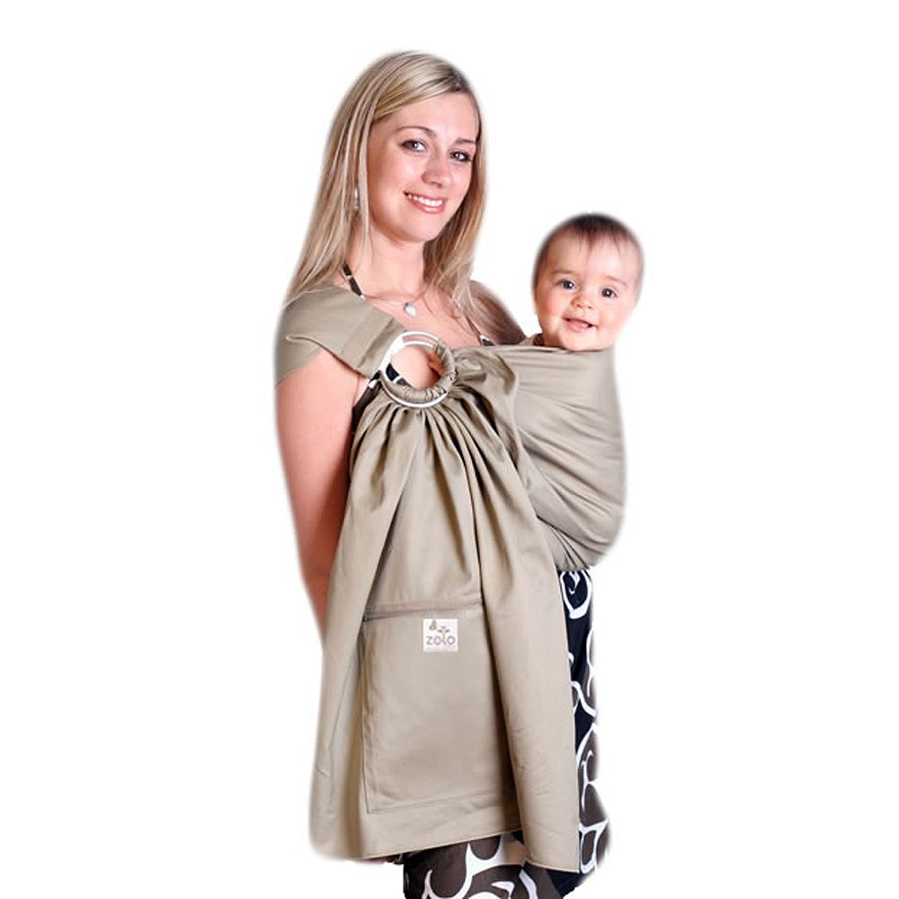 Бебешки слинг Zolowear 11001-1-86 10-185  Джоб  DVD с инструкции  Органичен памук  XL  Бежов