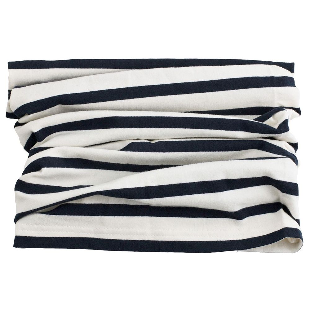Детски шал Bms Magic Scarf  4067687 10-357SM 355SM  Раирани  Памук  Тъмносин Бял  One Size  25 5 x 48 см