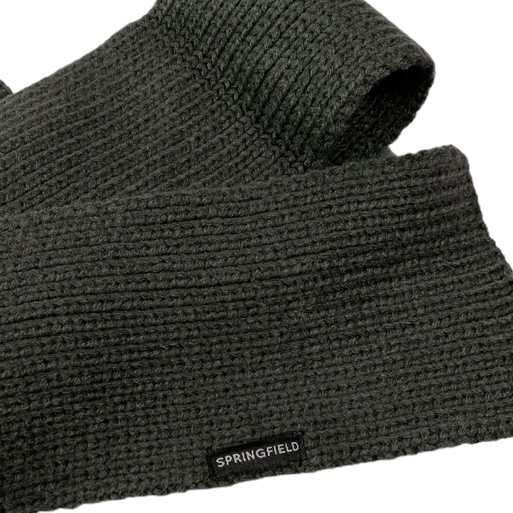 Плетен шал Springfield Е-2846594-25-1 10-405  Мек и удобен  158 х 10 см  Тъмносив