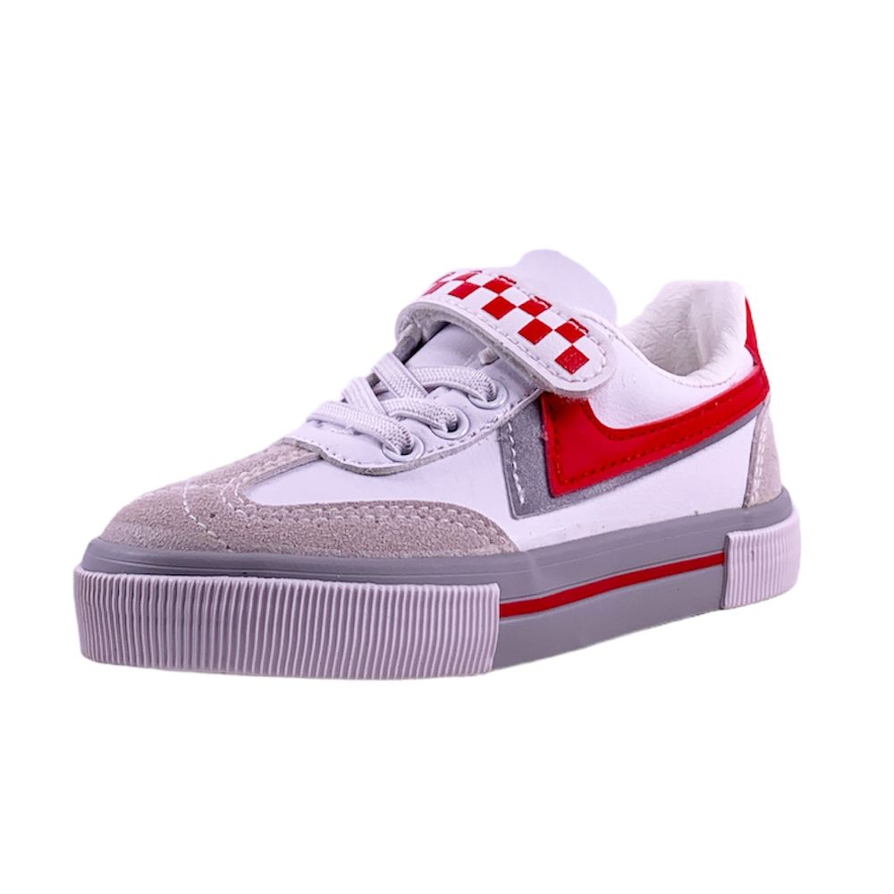 Детски кецове Chippo Kids 33007-2  25-30  Еко кожа  Бял Червен