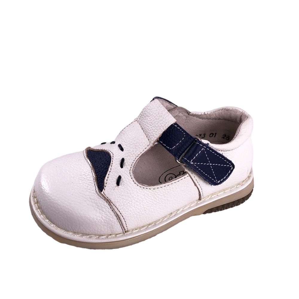 Детски обувки Chippo Kids 273-23-28 15-138  23-28  Полуотворени  Естествена кожа  Бял Син  Размер 28  16 2 см