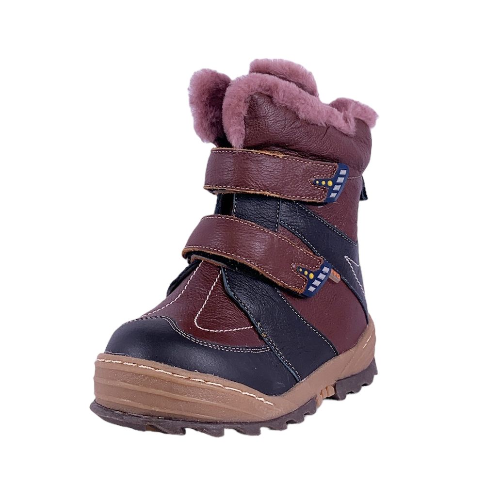 Детски боти Chippo Kids 097030  26-31  Естествена кожа  Естествена вълна  Кафяв