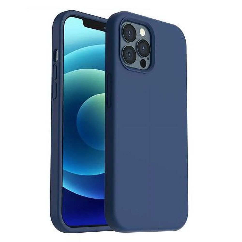 Кейс JUP  11143-10 8865-23  За iPhone 12 12 PRO  360-градусова защита  Екологичен дизайн  6 1 quot   Тъмносин