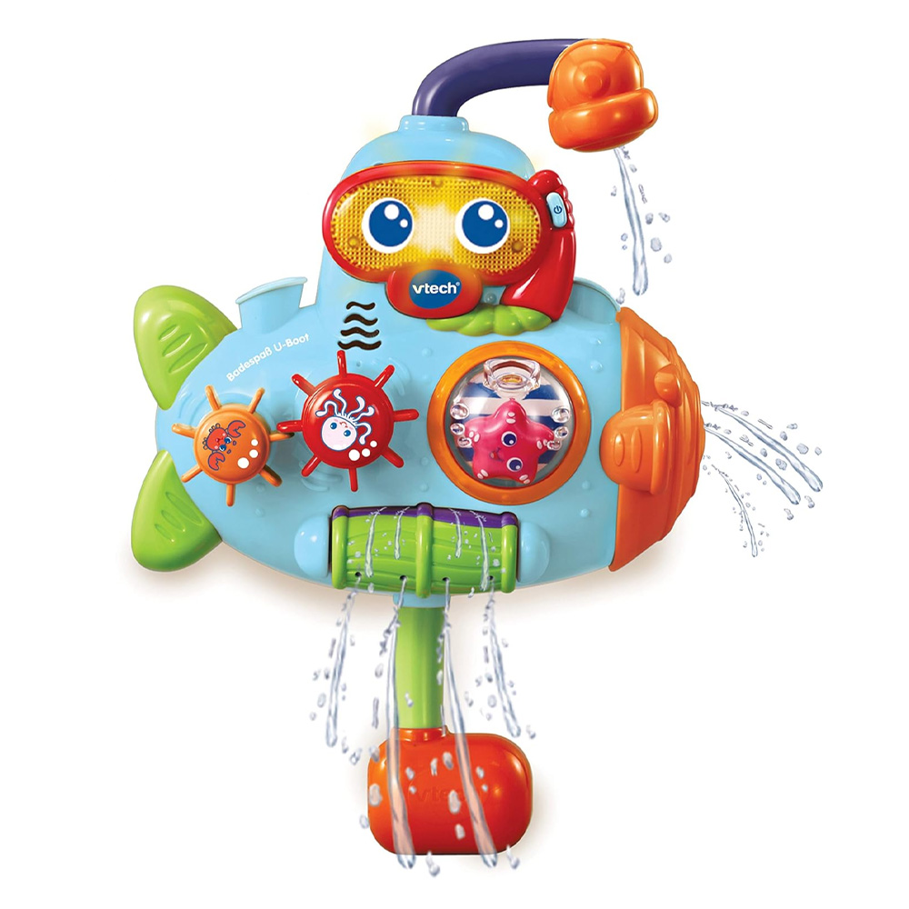 Играчка за баня VTech Splashtime Submarine 5164040 1-149  Подводница с водна помпа  Светлинни и звукови ефекти  Немска версия  Многоцветен  12 ndash 36 месеца  Подаръчна кутия