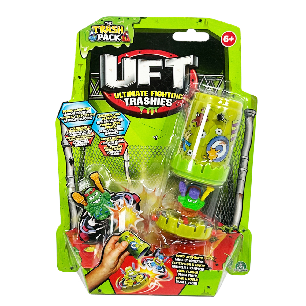 Игрален комплект Moose The Trash Pack Ultimate Fighting Trashies 681328-D F  Трашита Бойни Пумпали UFT6  1 Пумпал  1 траши боец  Зелен