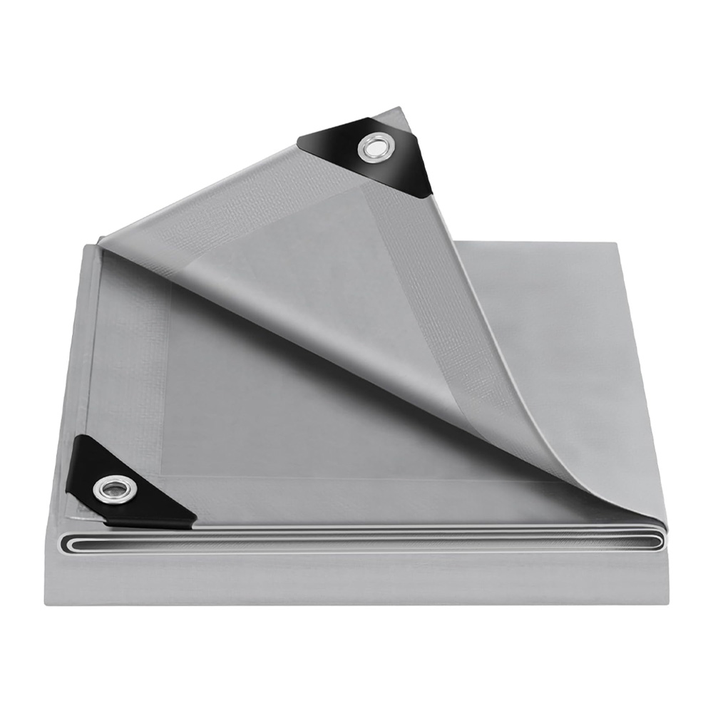 Водоустойчиво покривало Woltu 5153184  PE 140 г м sup2   С капси и UV защита  2 x 2 м  Сив