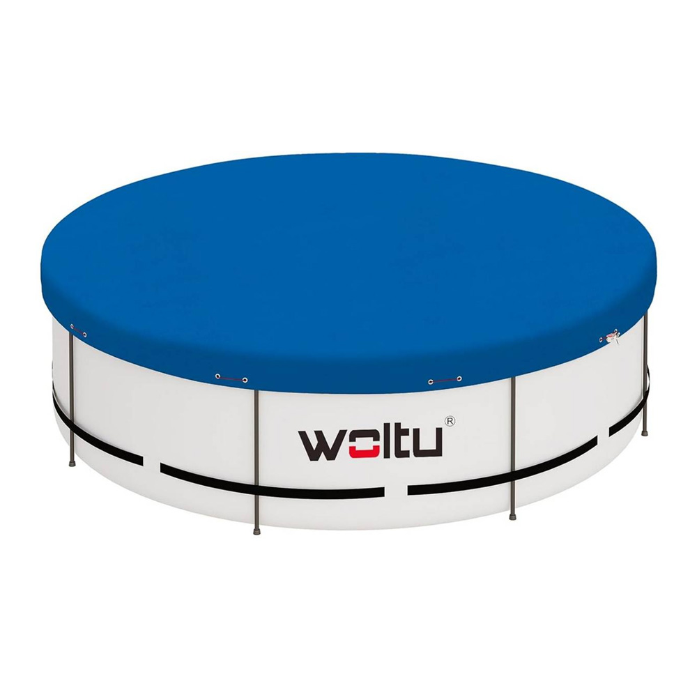 Покривало за басейн Woltu 5149156, PE 200 г/м&sup2;, с капси и въже за закрепване, 305 см, Син