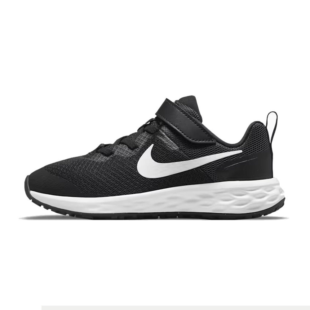 Бебешки маратонки Nike Revolution 6 NN (TDV) DD1094-003-195 50-5  с велкро  19 5 EU  Black White Dark Smoke Grey