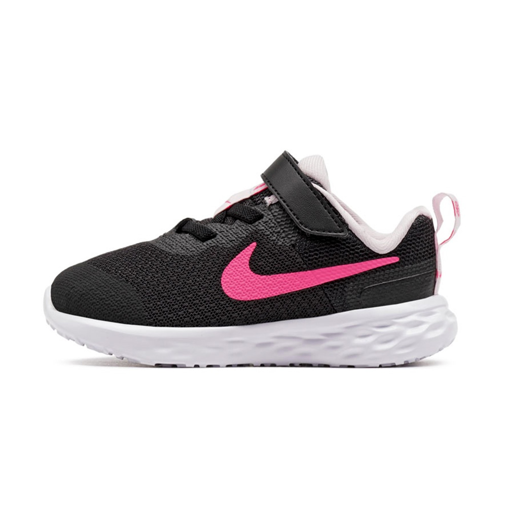 Бебешки маратонки Nike Revolution 6 NN (TDV) DD1094-007-22 50-5  с велкро  22 EU  Black Hyper Pink Pink Foam