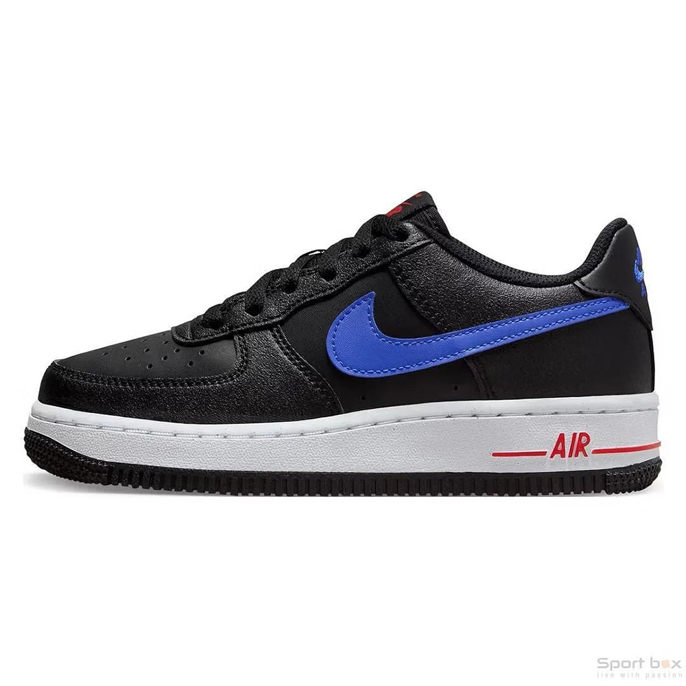 Детски кецове Nike Air Force 1 Next Nature FV0367-001-38 50-3, 38 EU, Black/Racer Blue/University Red