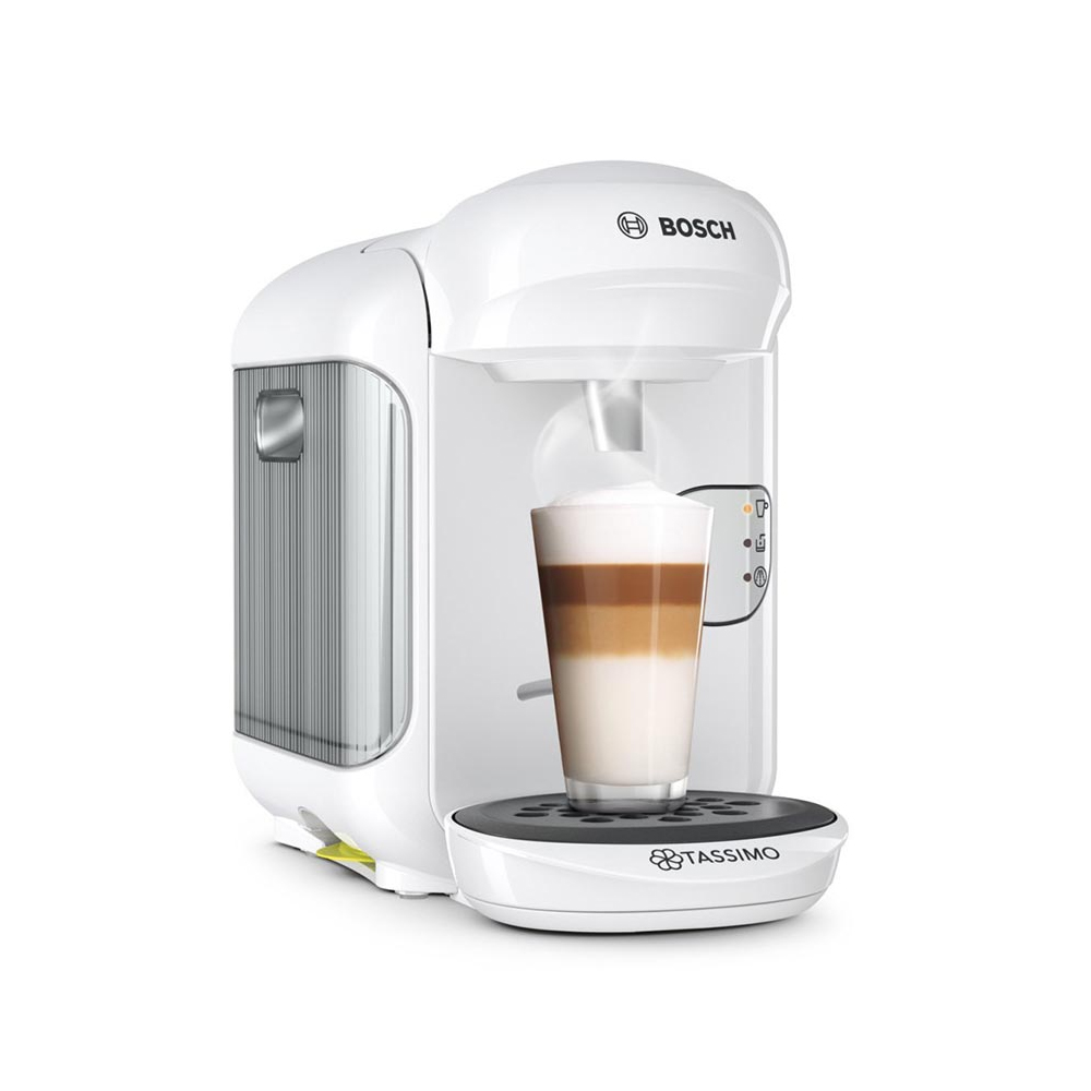 Кафемашина с капсули Bosch Tassimo Vivy 2 TAS1404 *238802807  ML2-55-33, 1300w, 3.3 bar, 0.7l, самопочистване и декалцификация, Бял
