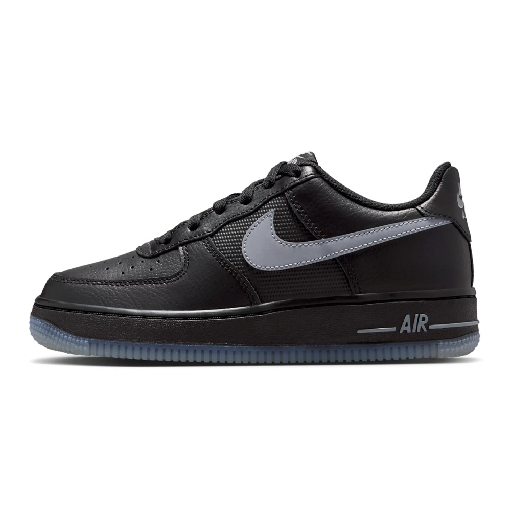 Младежки маратонки Nike Air Force 1 IM6027-010-365 50-1, Светлоотразително лого, Естествена кожа, 36.5 EU, Black/Cool Grey/Cool Grey