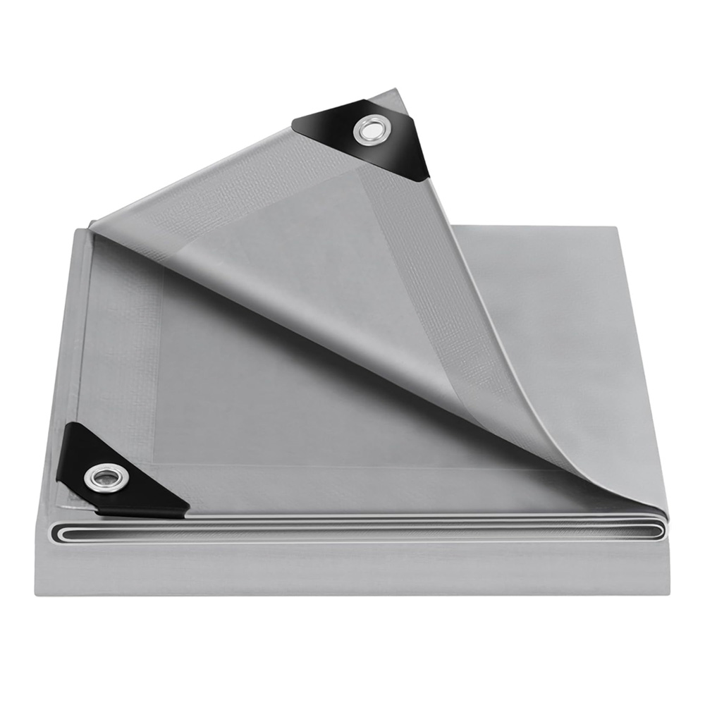 Водоустойчиво покривало Woltu 5153191 DC  PE 140 г м sup2   С капси и UV защита  2 x 3 м  Сив