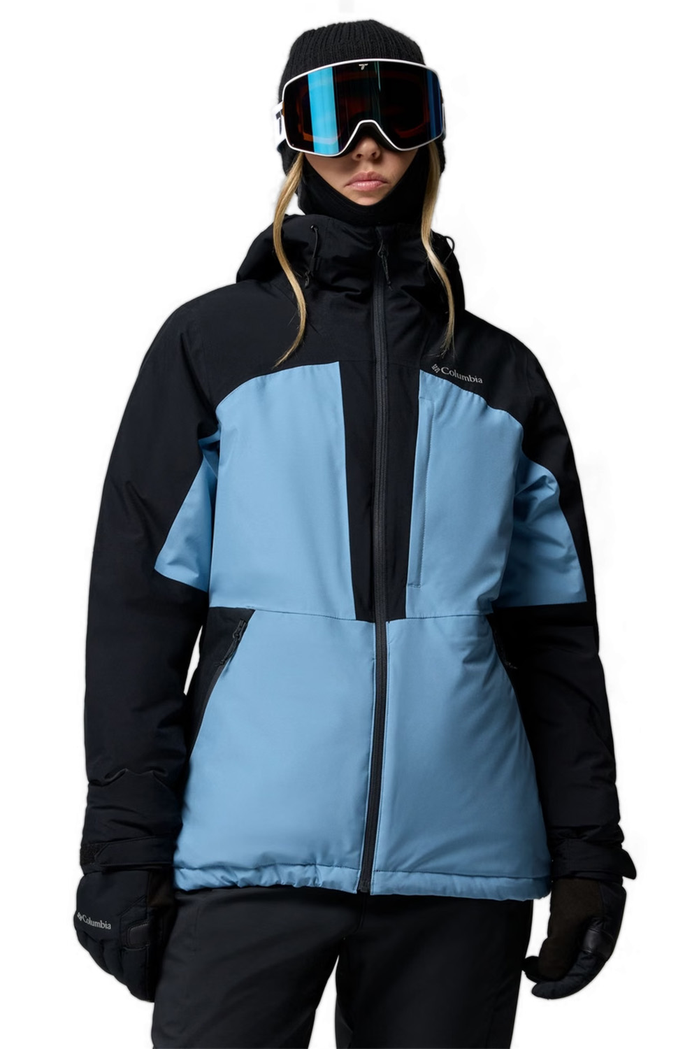 Дамско ски яке Columbia Liftline Waterproof Ski Jacket 1370551 50-8  Водоустойчиво  Omni-Tech  Omni-Heat Reflective  М  Черен Син