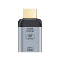 Адаптер CY 2333623 8867-K, USB C input,  HDMI Output, 4K 60Hz, Сив_0