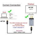 Адаптер CY 2333623 8867-K, USB C input,  HDMI Output, 4K 60Hz, Сив_2