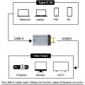 Адаптер CY 2333623 8867-K, USB C input,  HDMI Output, 4K 60Hz, Сив_3