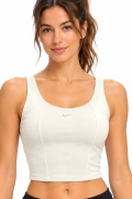 Дамски спортен потник Nike E-222193-120-XL 10-174, Dri-Fit технология, Къс, Еластичен, XL, Бял_1