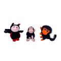 Комплект плюшени играчки Chippo #21-44-52 1-111, Две маймунки и калинка, 15 см, Многоцветен_1