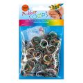 Творчески комплект за изработване на гривни Folia Rubber Loops 072365-2 1-5, 500 бр ластици, 52 броя кукички, Многоцветен, _1