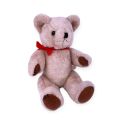 Плюшена играчка Chippo 21-99-224 1-117, Мече, Червена панделка, 25 см, Кафяв_1