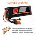 Батерия за дрон SPEKTRUM SPMX50003S50H5 #5623430 1-90, Lipo battery, 11.1V, 5000mAh, 3S 50C, SMART HARDCASE : IC5 , 4.5 x 13.5 см, ЕКО ПАК_3