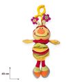 Музикална бебешка играчка Chippo 21-133-130 1-125, Гъсеница, Приспивна мелодия, 40 см, Многоцветен_2