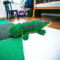 Плюшена играчка Chippo 21-133-142, Крокодил, Писукащ звук, 44 см, Зелен_0