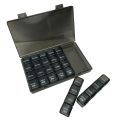 Кутия за хапчета JUP SUKUOS #5051339-1 8865-41/56, За 7 дни, 4 пъти на ден, Без ВРО, Черен, 17.5 x 10.5 см, Немски език, Разопакован продукт(Open-box item)_1