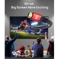 HDMI кабел JSAUX *0469087 8865-14, 4K, HDMI 2.0, До 18 Gbps, UHD 4K@60Hz, 3 метра, Плосък, Червен_4