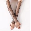 Комплект дамски ръкавици JUP Augooog *1114304 8865-17, 4 чифта, Черен, Тюл, One Size_1