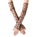 Комплект дамски ръкавици JUP Augooog *1114304 8865-17, 4 чифта, Черен, Тюл, One Size_2