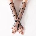 Комплект дамски ръкавици JUP Augooog *1114304 8865-17, 4 чифта, Черен, Тюл, One Size_3