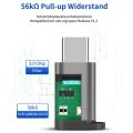 Комплект адаптери JSAUX *0634087 8865-14, Micro USB към USB C, 4 броя, Сив_3