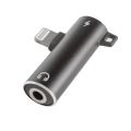 Адаптер JUP Mkoki 0699485 8867-K, Lightning към Lightning/3.5 мм жак, Черен, 3.5 x 2.5 см_2