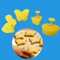 Комплект формички JUP *11143-87 8865-20, 4 броя - Зайче, Пиле, Яйце, Пеперуда, Жълт_5