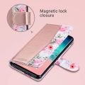 Калъф JUP ULAK *3550248 8865-23, За Samsung S10, Калъф-Портмоне, Магнитно затваряне, Водоустойчив, Еко кожа, TPU, Розово злато, 7.5 x 15 см_3