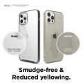 Хибриден кейс elago 0043968 8865-23, За iPhone 2020 6.1", TPU, Прозрачен/Черен, 6.1"_4