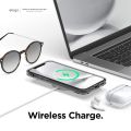 Хибриден кейс elago 0043968 8865-23, За iPhone 2020 6.1", TPU, Прозрачен/Черен, 6.1"_5