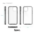 Хибриден кейс elago 0043968 8865-23, За iPhone 2020 6.1", TPU, Прозрачен/Черен, 6.1"_7