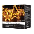 LED светлинна завеса Scobuty *0001851 8865-52/53,  6 големи звезди и 6 малки звезди, 8 режима, 2,5м, Водоустойчиви, Топло бяло_0