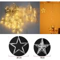 LED светлинна завеса Scobuty *0001851 8865-52/53,  6 големи звезди и 6 малки звезди, 8 режима, 2,5м, Водоустойчиви, Топло бяло_6