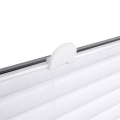 Щора плисе WOLTU ML2-25-2, Klemmfix EasyFix, Crushed ефект, Без пробиване, Слънцезащитна, Бял_5