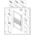 Щора плисе WOLTU ML2-25-2, Klemmfix EasyFix, Crushed ефект, Без пробиване, Слънцезащитна, Бял_8