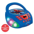 Детски CD плейър Lexibook Spider-Man 3089928 1-149, Bluetooth 5.0, LED светлинни ефекти, 20.5 х 23.8 cм, Син/Червен, Разопакован продукт(Open-box item), опаковано в алтернативна опаковка, без оригинална опаковка, Мостра от магазина_3