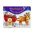 Детска коледна книжка DK Publishing Rudolph&rsquo;s First Christmas 21-99-432, С повдигащи се капачета и плюшен елен Рудолф, Английски език, 22.5 х 17 см_0