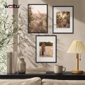 Фото рамка Woltu *5034292 DC, За стена, Със стъкло и паспарту, Пластмаса, 30 x 40 см, Черен_1